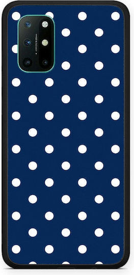 Smartfits White Small Polka Dots on Navy OnePlus 8T Case