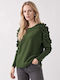 Women's Long Sleeve Green Blouse