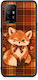 Smartfits Fox On Autumn Tartan Oppo A94 5g F19 Pro Reno5 Lite Θήκη
