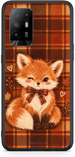 Smartfits Fox On Autumn Tartan Oppo A94 5g F19 Pro Reno5 Lite Θήκη