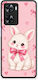 Smartfits White Bunny Pink Bows Oneplus Nord N20 Se Θήκη