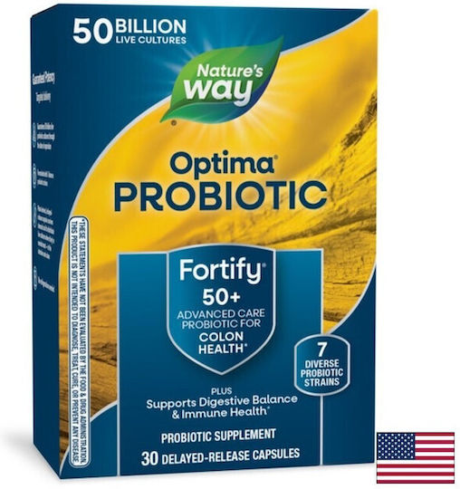 Nature's Way Fortify Хранителна добавка с пробиотици 30 растителни капсули