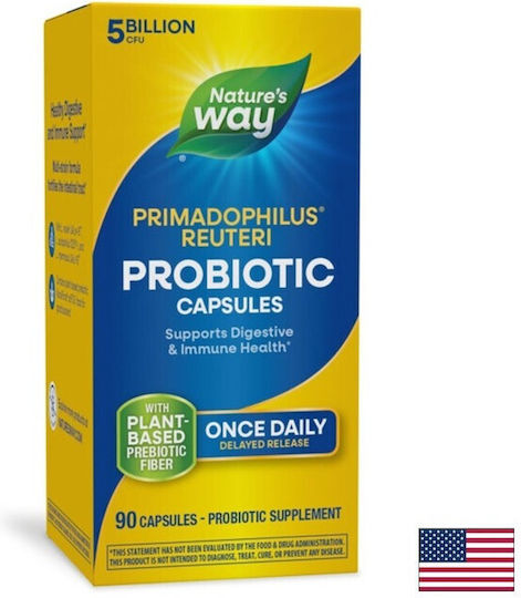 Nature's Way Primadophilus Добавка с Пробиотици и Пребиотици 100 mg 90 Капсули