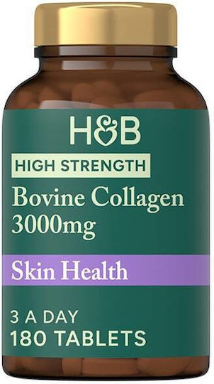 Holland & Barrett Rinderkollagen 3000 mg mit Vitamin C 180 Tabletten ohne Geschmack