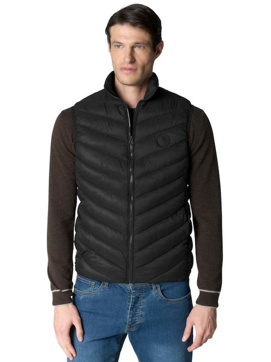 Assn Sleeveless Puffer Jacket Black
