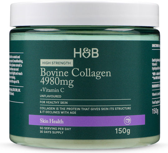 Holland & Barrett Bovine Collagen με Βιταμίνη C 150gr Unflavoured