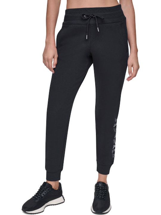 DKNY Спортен Панталон Black/silver