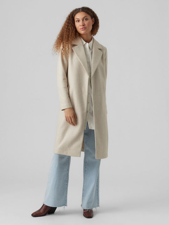 Vero Moda Дамско палто екрю