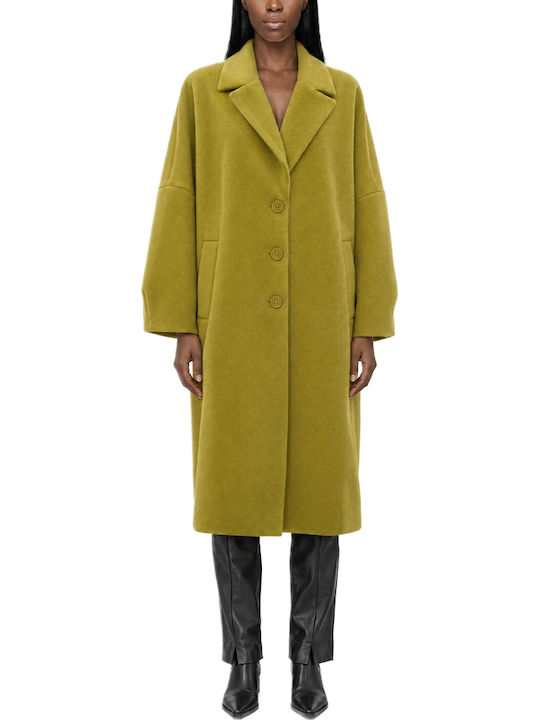 Moutaki Damenmantel Curry Oversized