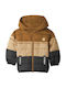 Kids' Casual Short Jacket with Lining & Hood Multicolour