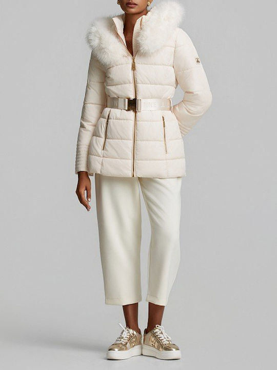 Women's Winter Puffer Jacket Ecru