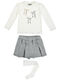 Kinder-Set mit Shorts, Sommer, 2-teilig, Ecru
