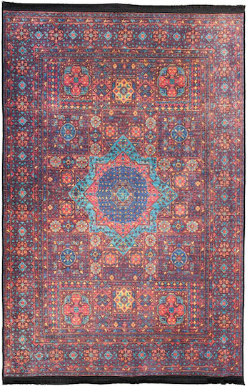Boho Χειροποίητο Αντιολισθητικό Χαλί Ορθογώνιο Κόκκινο 200x290cm