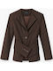 Lumina Langer Damenblazer Marrone