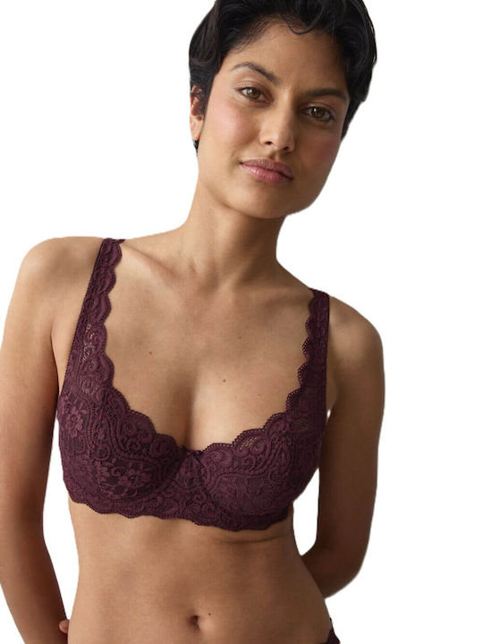 Triumph Amourette Whp Balconette Auberginefarbener Bügel-BH