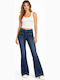 Damen Jeanshose mit hohem Bund und ausgestelltem Bein