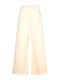 Damenjeans mit weitem Bein in Beige
