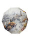 Windproof Automatic Compact Multicolour Rain Umbrella