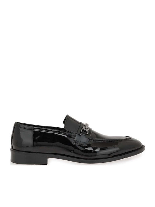 Δερμάτινα Ανδρικά Loafers σε Μαύρο Χρώμα
