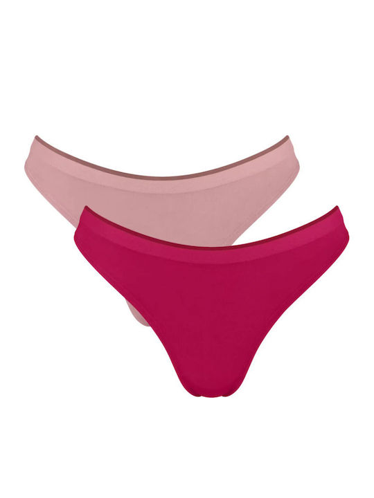 Sloggi Slip 2Pack Φούξια/σάπιο Μήλο