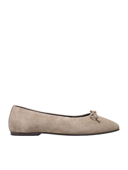 Haralas Suede Women's Ballerina Shoes Elephant ...