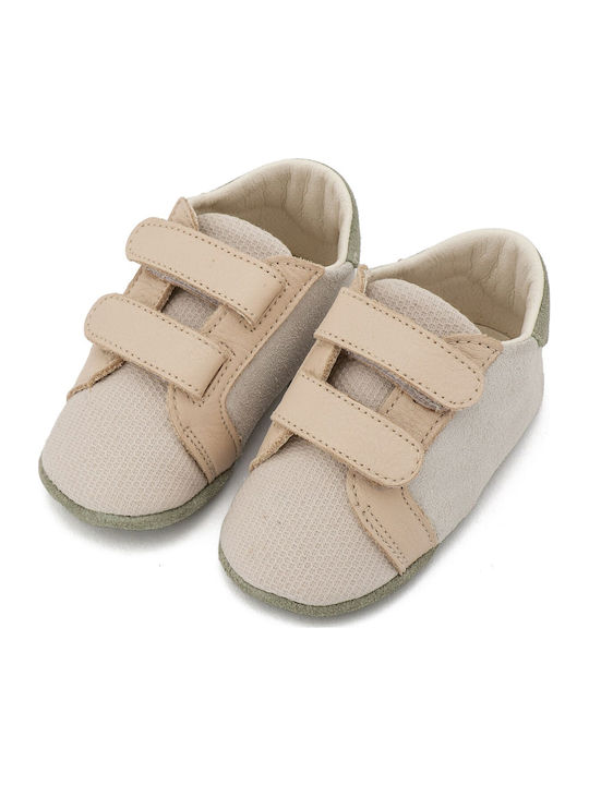 Babywalker Βαπτιστικά Δερμάτινα Sneakers Πολύχρωμα