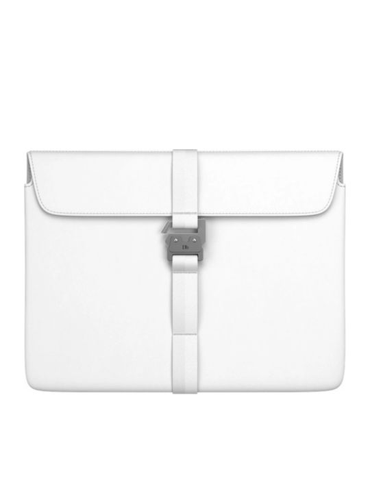 Db Bags Proper 2.0 13" Laptophülle aus elegantem weißem Kunstleder