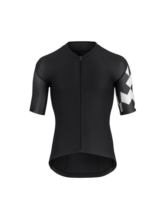 Assos Tricou De Ciclism Pentru Bărbați Mâneci Scurte Road Bike Negru