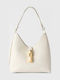 Goccia S Damen-Hobo-Tasche aus Leder Panna
