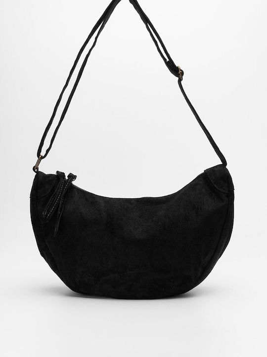 Decoro Women's Hobo Bag Suede Black