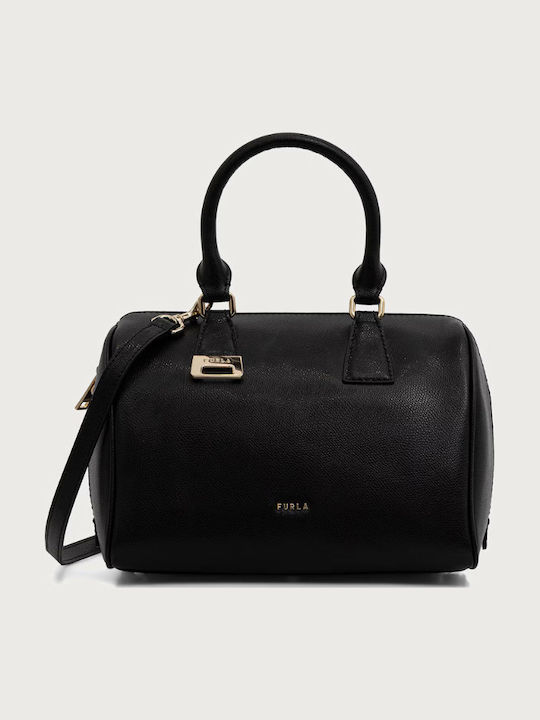 Furla Olivia Geantă de Damă din Piele, de Mână / Umăr, Neagră Furla Olivia Geantă de Damă din Piele, de Mână / Umăr, Neagră