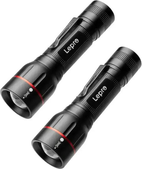 Lepro Rechargeable LED Headlamp IPX4 with Maximum Brightness 300 lm 2 Pieces