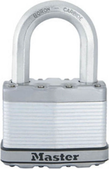 Master Lock Excell Brass Keyed Shackle Padlock 45mm
