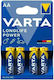 Varta Longlife Power Αλκαλικές Μπαταρίες AA 1.5V 4τμχ