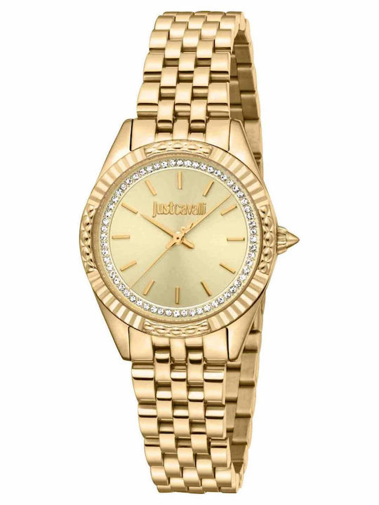 Women's 28mm Battery-Powered Watch with Gold Stainless Steel Bracelet