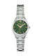 Women's Battery-Powered Watch with Silver Stainless Steel Bracelet