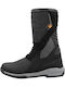 Apollo Men's Waterproof Black Motorcycle Boots