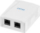 Πρίζα Δικτύου Logilink Utp Cat.6a 2ports