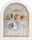 Silberikone 15 × 18 Unsere Liebe Frau von der schnellen Hilfe Me40-003l