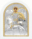 Silver Icon 15x18 Saint Demetrius Me40-014l