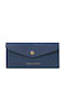 Navy Blue Leather Women's Wallet