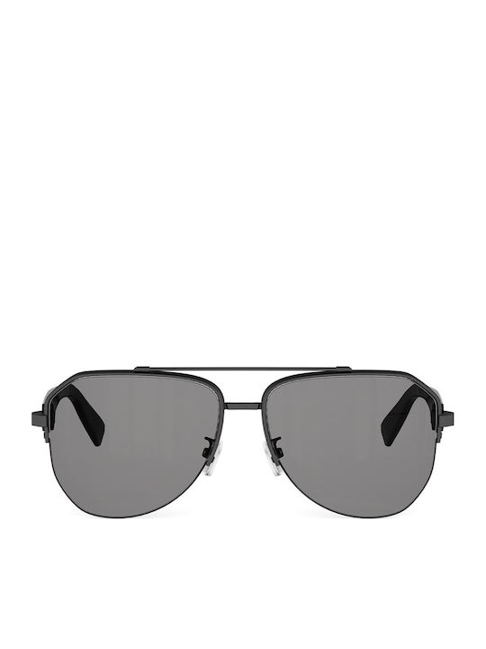 Herren Sonnenbrille mit Grauem Rahmen und Grauen Gläsern