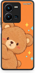 Smartfits Peekaboo Teddy On Orange Vivo Y22s Y35 4G Case
