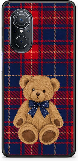 Smartfits Teddy Bear On Red Navy Tartan Калъф за Huawei Nova 9 SE
