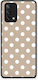 Smartfits White Polka Dots On Taupe Oppo A74 4g Θήκη