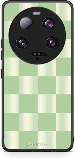 Smartfits Sage Cream Gestreifte Karos Xiaomi 13 Ultra Hülle