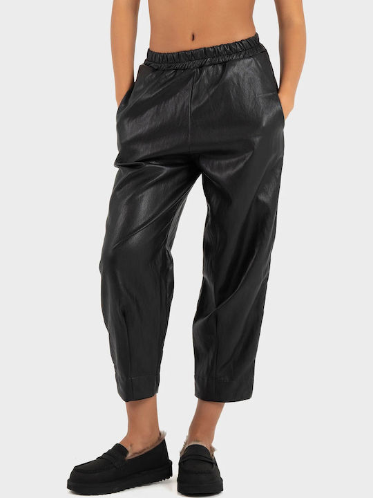 Retige Women's Fabric Trousers Black