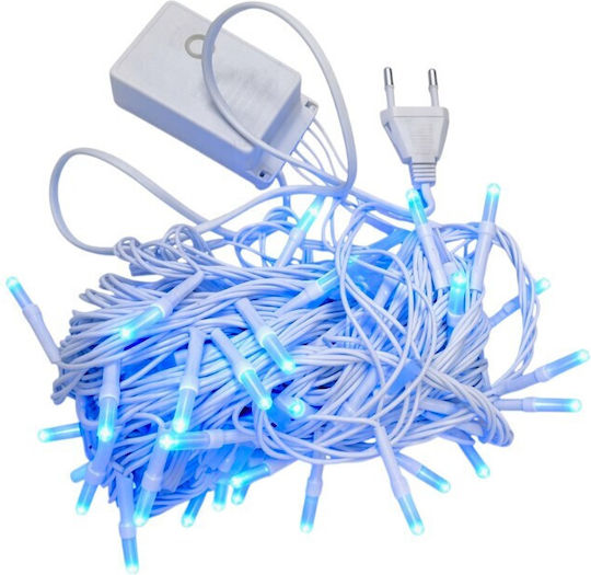 200 Λαμπάκια LED 4μ. Μπλε σε Σειρά