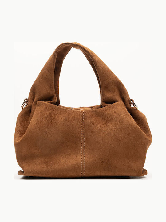 Women's Suede Shoulder Bag Brown