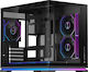 Ironclad Mark 2 Gaming Micro Tower Computer Case with Side Window and ARGB Lighting Black